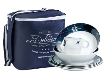 NORTHWIND набір посуду з нековзною основою на 6 персон ✵, 24 предмета