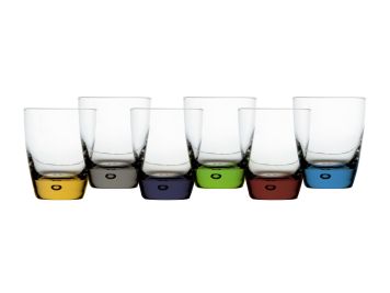 PARTY Склянки для води/соку, різнокольорові, набір 6 шт.