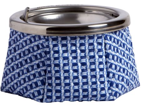 WINDPROOF Aruba Blue попільничка блакитно-біла з візерунком, замінник шкіри