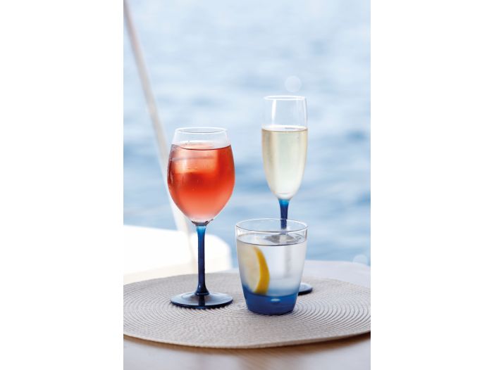 PARTY Келих для шампанського з кольоровою основою, набір 6 шт.