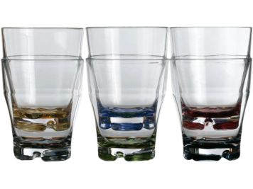 PARTY Склянки для води/вина, різнокольорові, набір 6 шт.