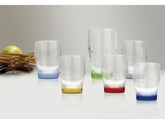 PARTY Склянки для води/вина, різнокольорові, набір 6 шт.