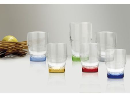 PARTY Стаканы для воды/вина, разноцветные, набор 6 шт.