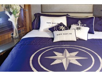 FREE STYLE Односпальна ковдра, синя, 270 x 140 см