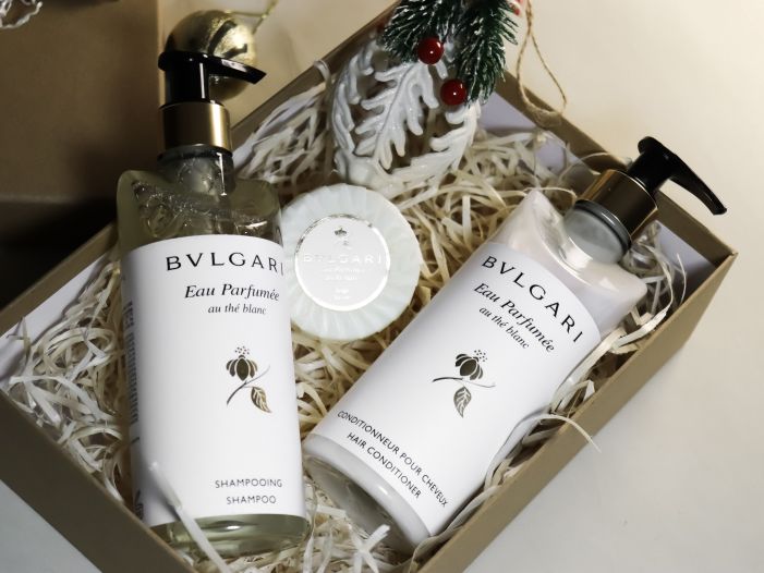 Bvlgari (White Tea) Подарунковий набір косметики 3 в 1