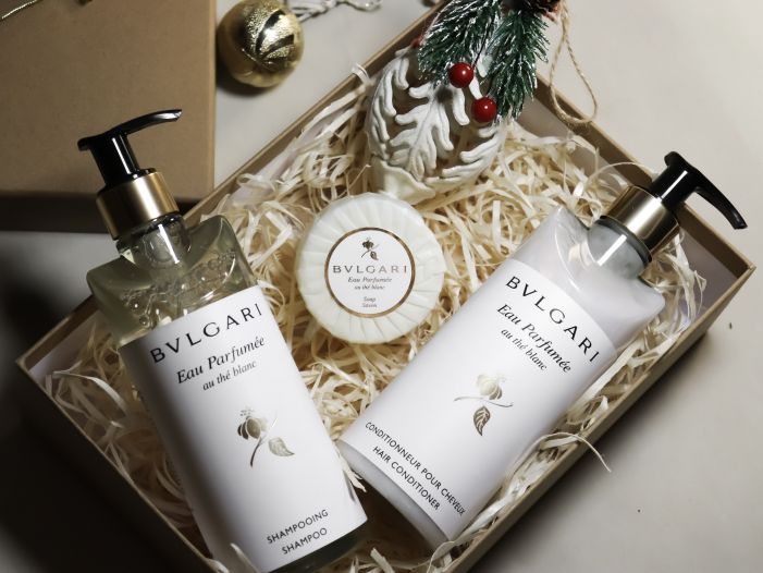 Bvlgari (White Tea) Подарунковий набір косметики 3 в 1