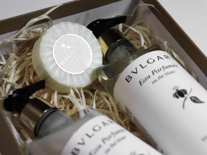 Bvlgari (White Tea) Подарунковий набір косметики 3 в 1
