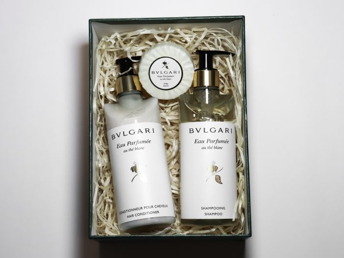Bvlgari (White Tea) Подарунковий набір косметики 3 в 1