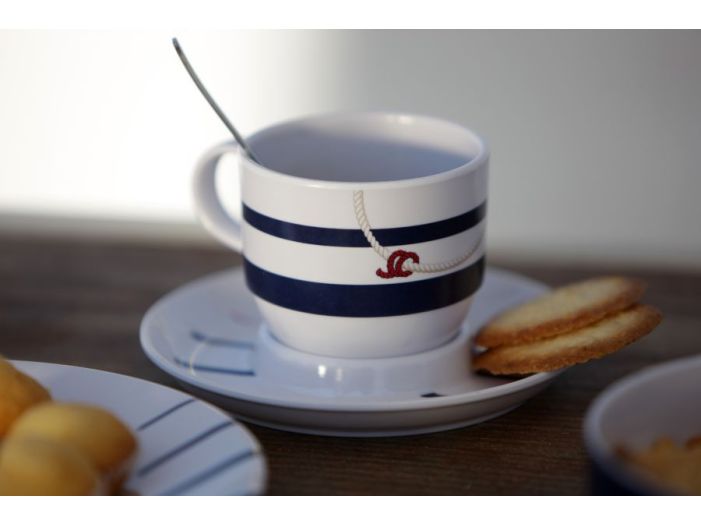 CANNES чайна чашка з блюдцем, набір 5 шт.